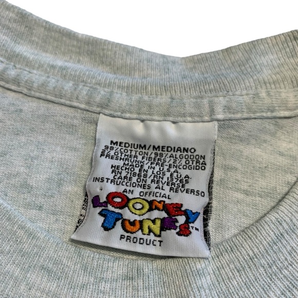 VINTAGE | ‘96 Single Stitch Totally Bad‎ Taz Tee - Sz Medium - Picture 6 of 9